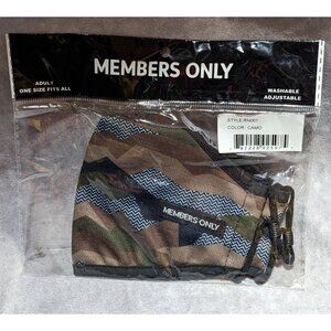 Members Only Adjustable Camo Face Mask